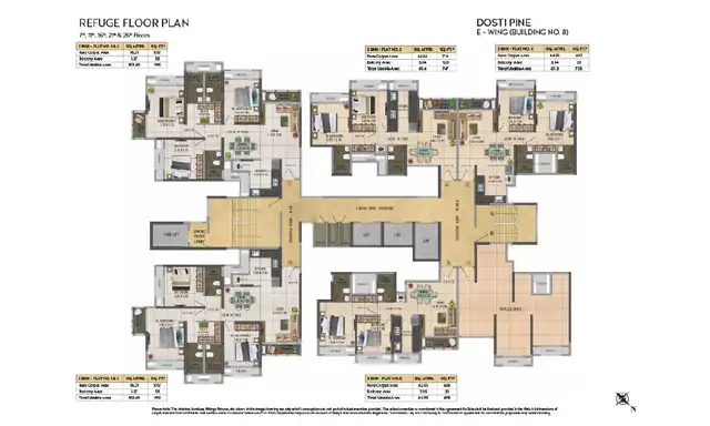 Dosti Pine floor plan 10 (blurred preview)