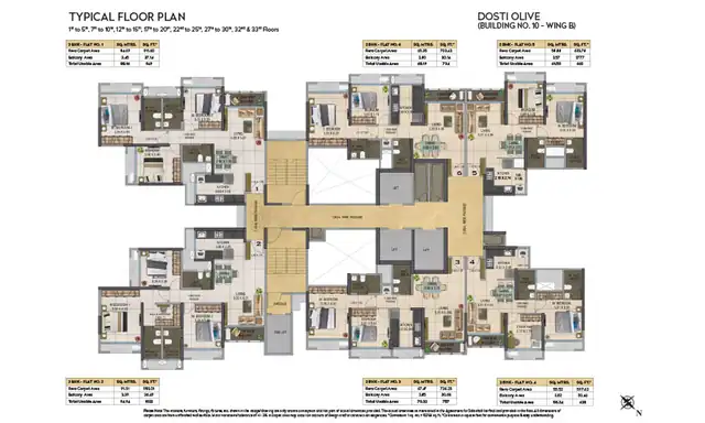 Dosti Olive floor plan 7 (blurred preview)