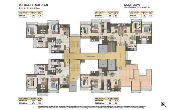 Dosti Olive floor plan 8 (blurred preview)