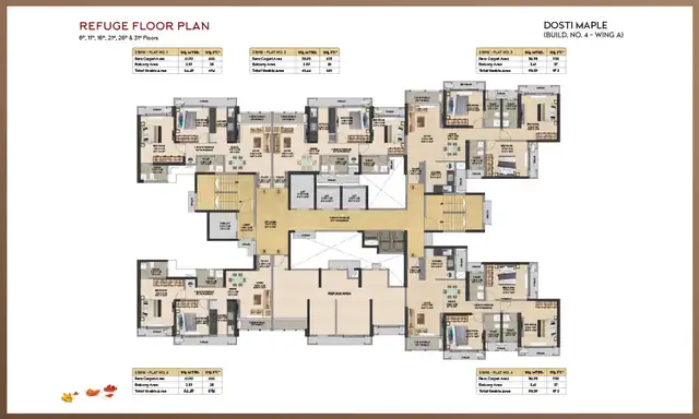 Dosti Maple floor plan 1 (blurred preview)
