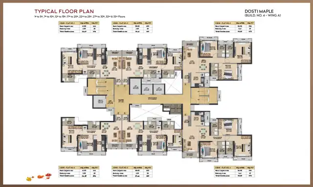 Dosti Maple floor plan 2 (blurred preview)