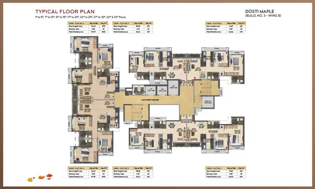 Dosti Maple floor plan 3 (blurred preview)