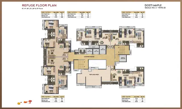Dosti Maple floor plan 4 (blurred preview)
