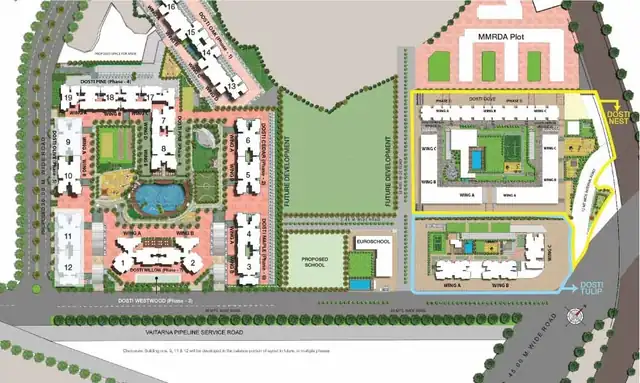 Dosti Willow floor plan 2 (blurred preview)