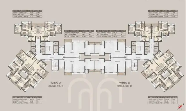 Dosti Willow floor plan 5 (blurred preview)