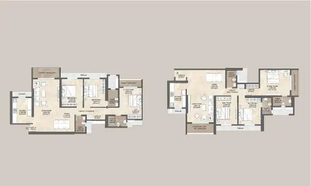Dosti Willow floor plan 7 (blurred preview)